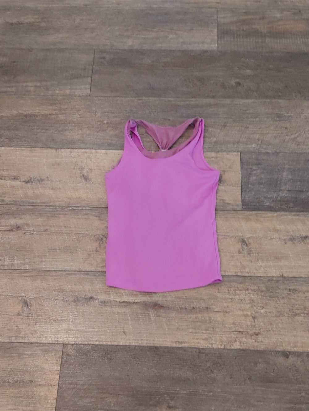 Girls Pink Racerback Tank Top